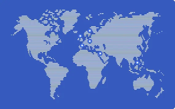 Mapa que ilustra la presencia global de Filtralite