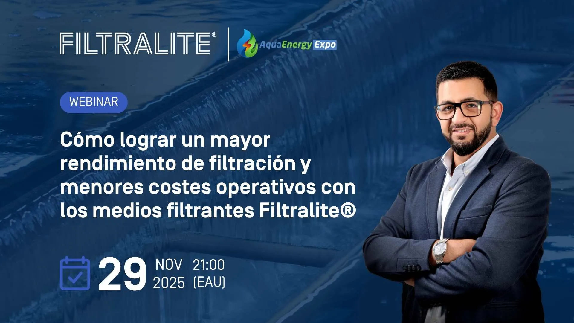 Próximo webinar: Mejore el rendimiento de filtración con Filtralite®