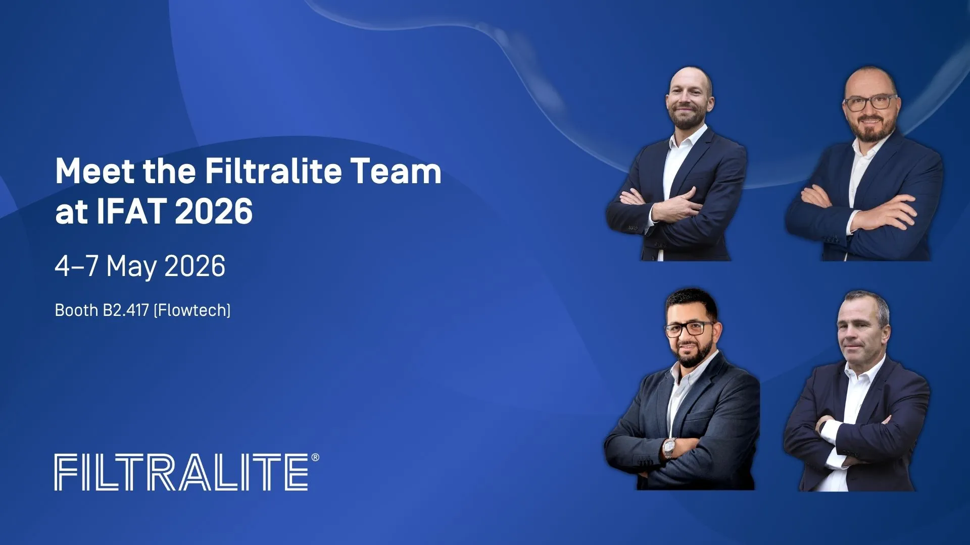 Meet the Filtralite Team at IFAT 2026.