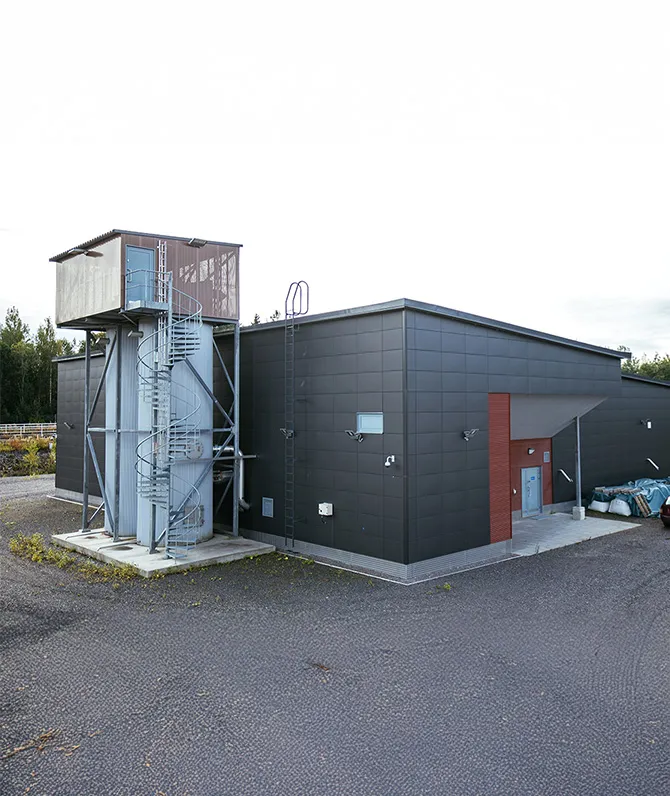 Exterior of Jäniksenlinna Water Treatment Plant